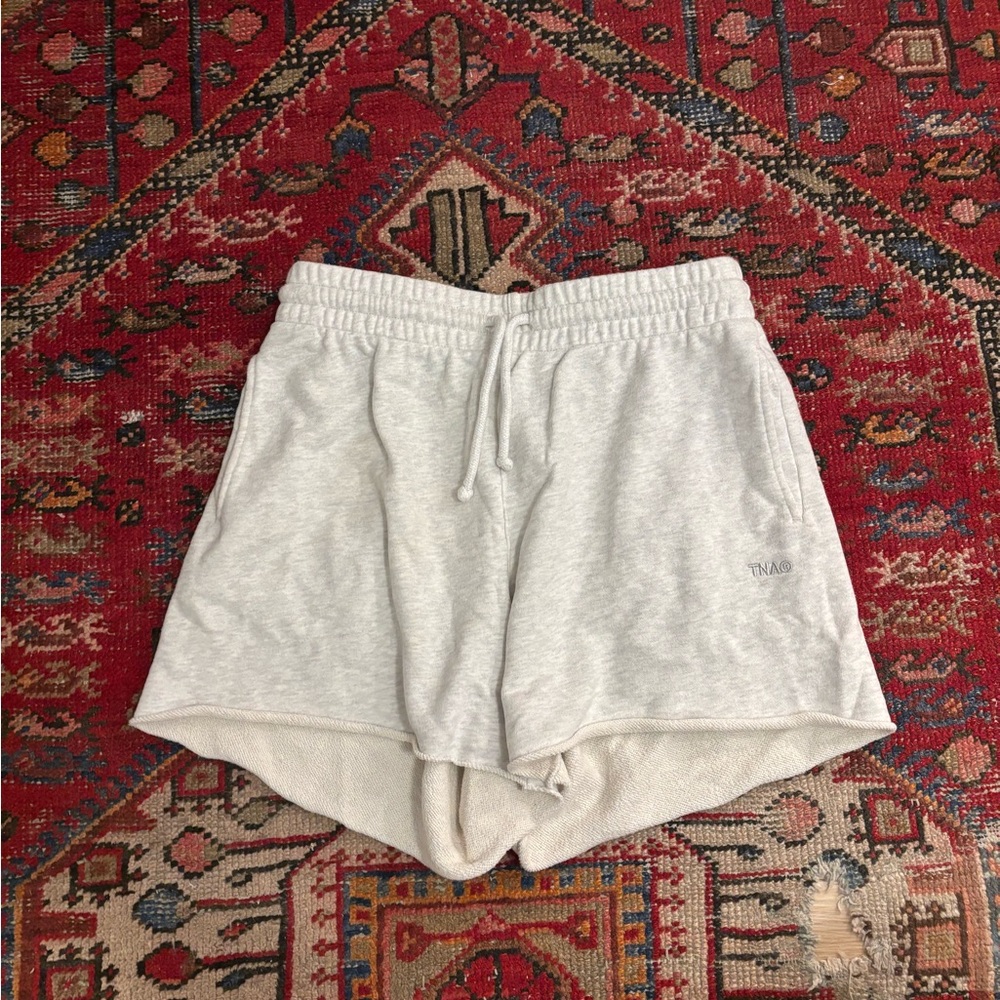 TNA Light Gray Athletic Sweat Shorts